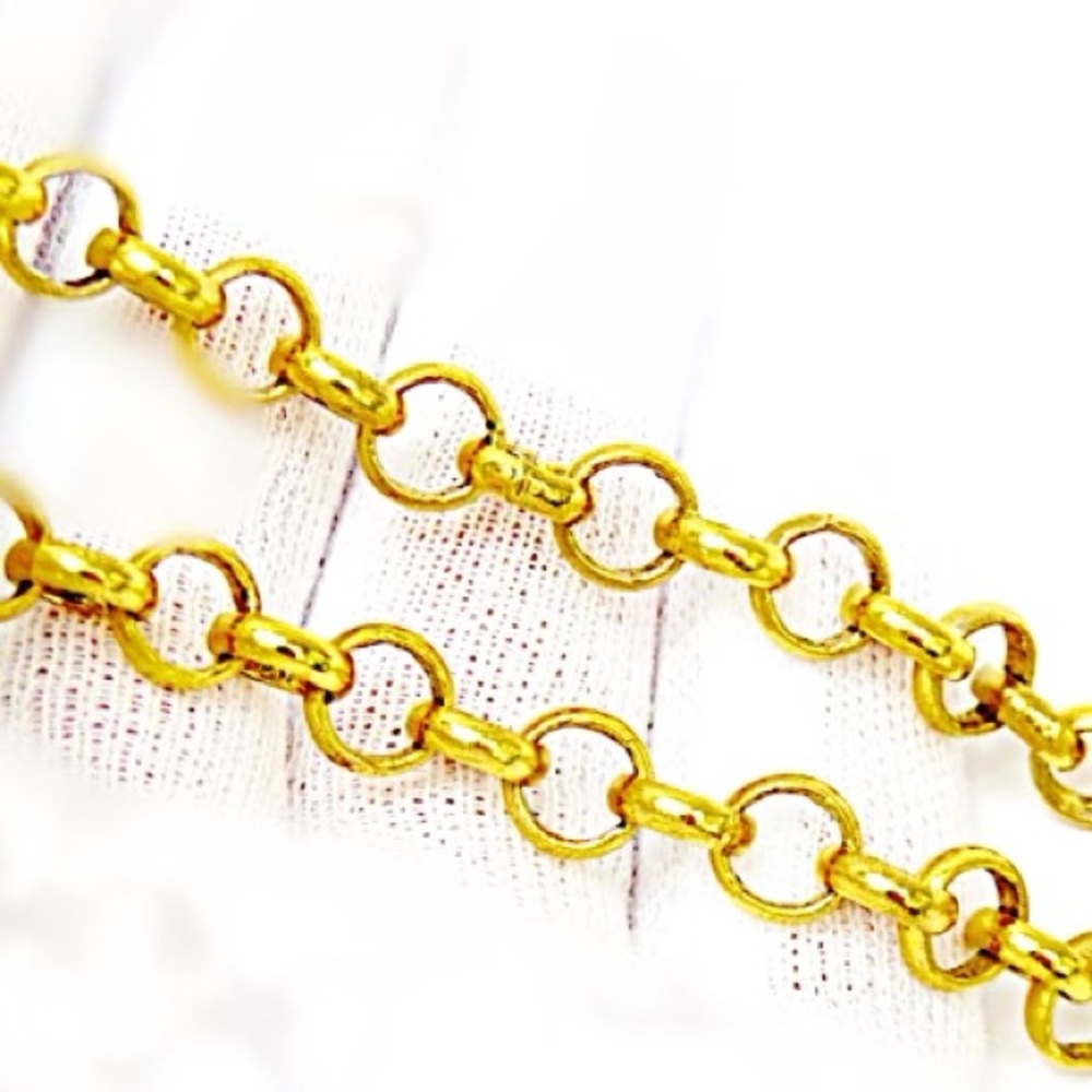 Authentic Vintage Versace Medusa Crystal Medallion Greco Chain Necklace - Picture 4 of 9